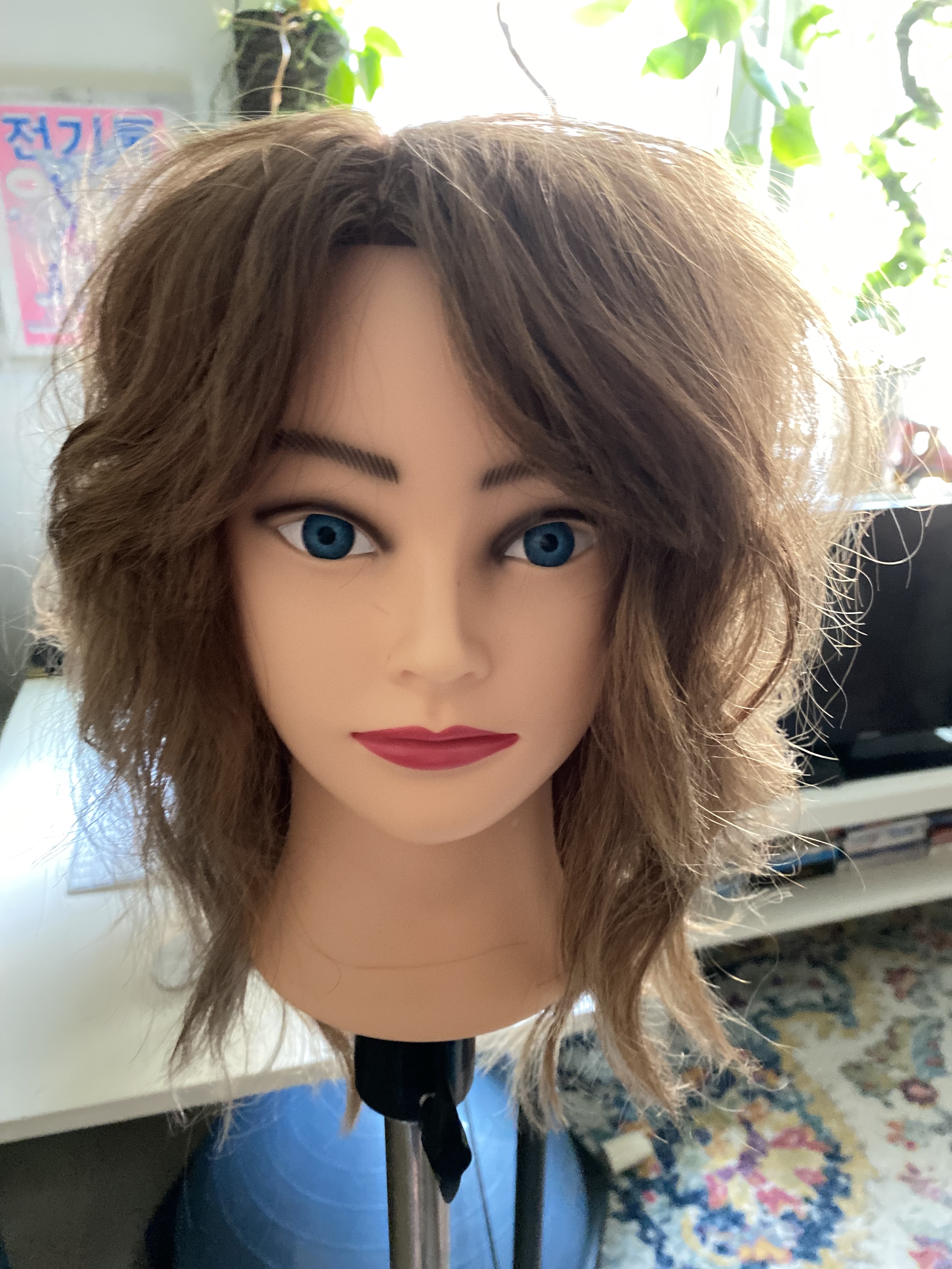 Hand Styled Fringe Tutorial + Ironed Waves
